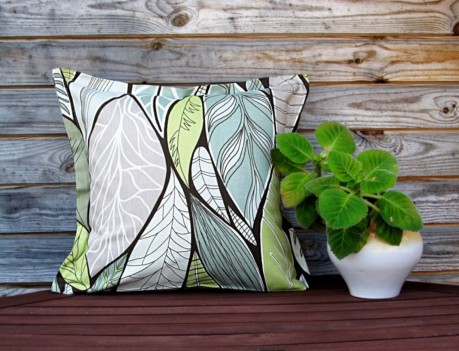 Natural Linen Pillow Cover Grey Green Colorful Pillow Etsy