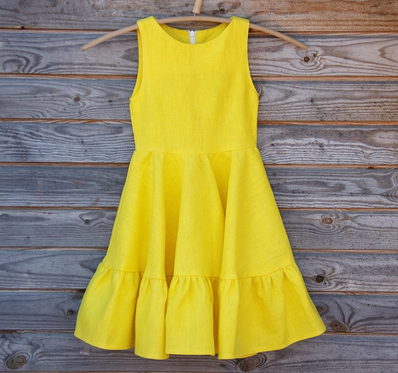 bright yellow summer dress