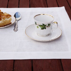 White Linen,  Placemat, Linen placemat, Linens, Dinning placemat, Place mat, Home decor, Placemats set, Table placemat, Custom placemat