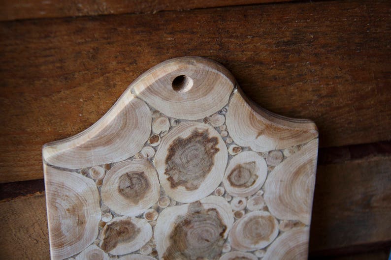 Juniper Wood Cutting Board, Natural Handmade Breadboard, Lovely Gift