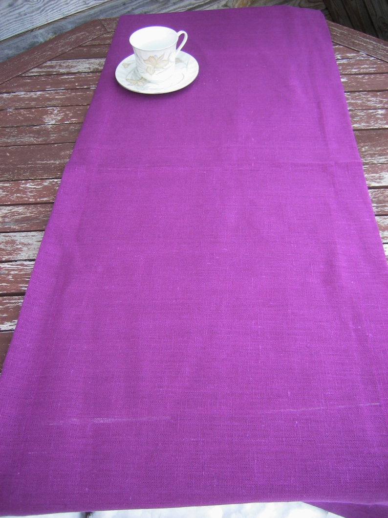 100/% Pure Flax Linen Linen Home Decor Handmade Linen Table Cloth Mitered Corners Light Lilac Linen Table Runner Wedding Decor