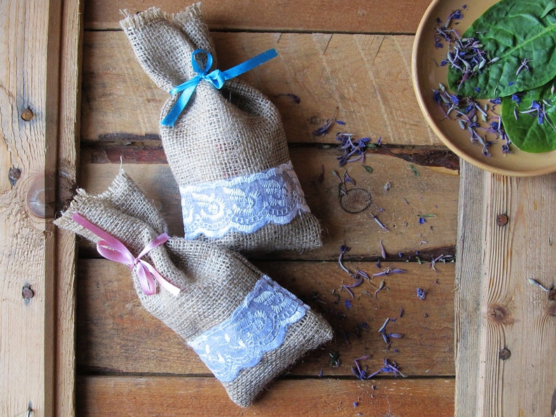 Burlap Linen Favor Bag Set of 50 Burlap Wedding Sachet Small Etsy