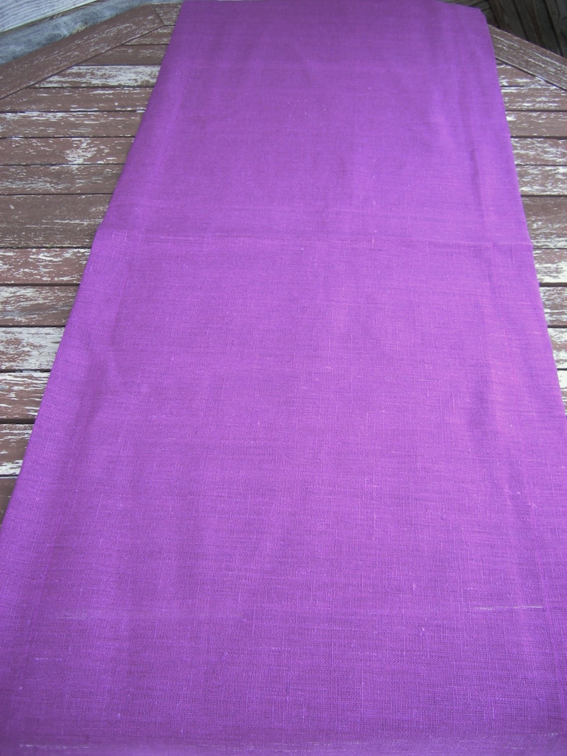 100/% Pure Flax Linen Linen Home Decor Handmade Linen Table Cloth Mitered Corners Light Lilac Linen Table Runner Wedding Decor