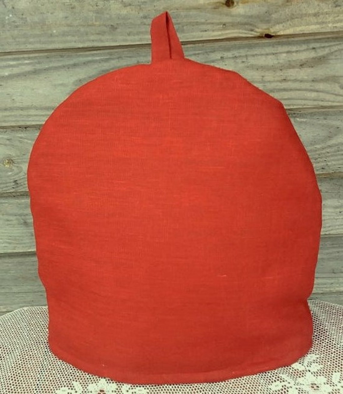 Dark Red Linen Coffee Pot Cozy Linen Cozy Natural Pure Etsy
