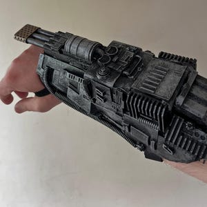 Flame thrower Cannon arm cyberpunk gauntlet