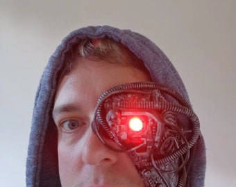 cosplay bionic eye or borg style mask.  left sided