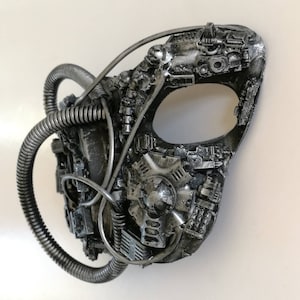 Star Trek borg steampunk/techno cyborg masker bedekt oor