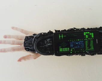 Star trek borg arm, cosplay cyborg costume piece. Smart phone interface.