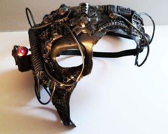 Borg star trek cosplay cyberpunk mask large,