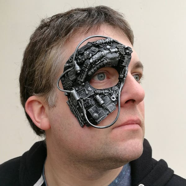 Cyberpunk borg style mask. (no straps)