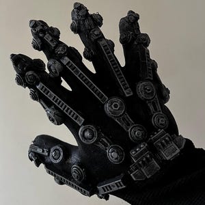 Cyberpunk robot gloves