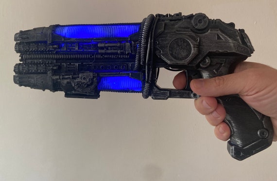 Cyberpunk Large Plasma Pistol. Scifi Warhammer 40k Cosplay