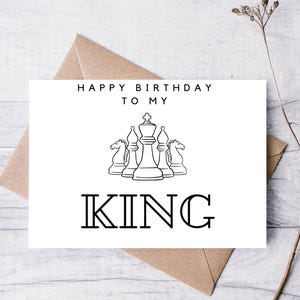 Cartão de Feliz Aniversário para o Meu Rei