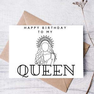 Cartão de Feliz Aniversário para Minha Rainha Deusa