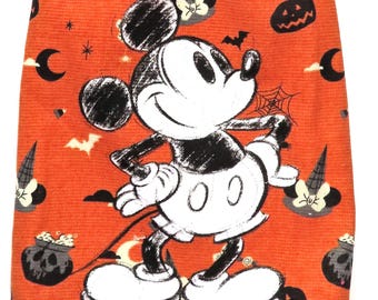 Mickey Mouse Halloween Hot Pad, Single or Double Hand Towel: Linen and Terry Cloth Towel, Disney Minnie Mouse