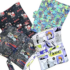 Disney Characters Wristlet With Magnetic Snap Closure, Phone Pocket, Bill Section, Three Credit ...