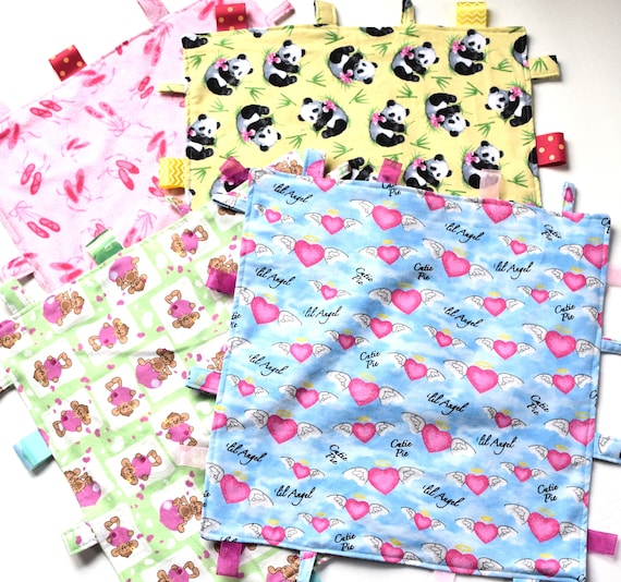 Baby Comfy Blanket Mini Blanket,Trix Rabbit or Smiley Stars on Soft Flannel Your Choice,Baby Lovey ONE