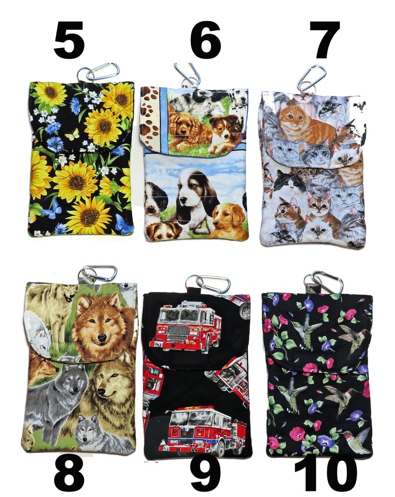Quilted Phone Pouch Extra Large Cell Phone Holder Epi Pen Etsy