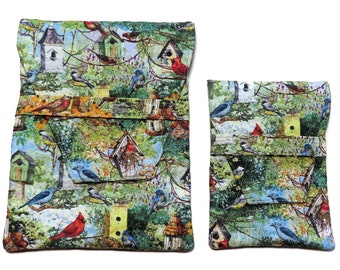 EReader Quilted Sleeve, Your Choice of Small or Large Book Sleeve, Quilted, Padded for  Kindle, EReaders, iPads or Books Songbird Birdhouses