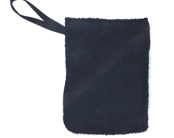 Bath Mitt for Adults with Soap Holder Pocket, 100% Cotton Soft Terry Cloth, Soap On A Rope, Reusable, Secure Hold
