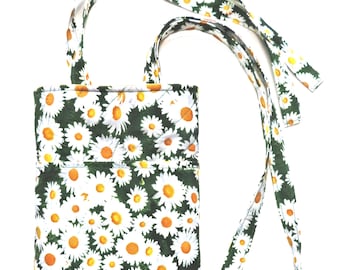 Quilted Wheelchair Walker Bag: Cotton Fabric Ties, Choice of Prints