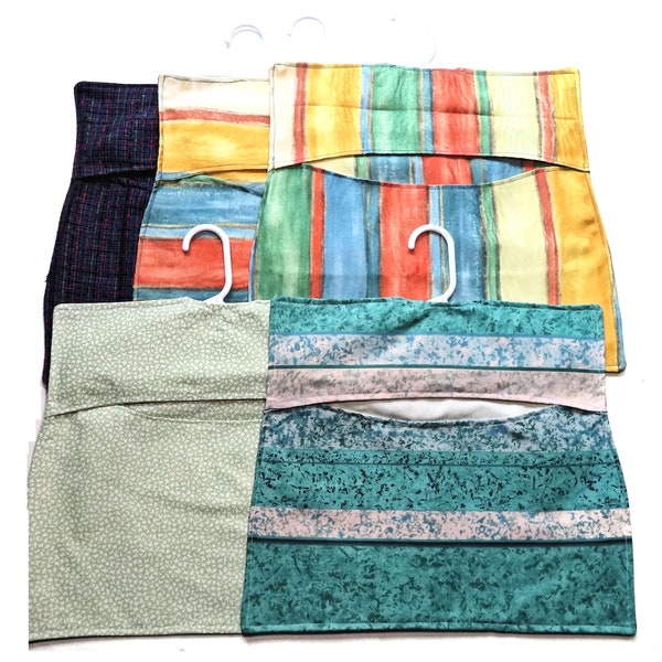 One Large Clothespin Bag, Eco Friendly Peg Bag, Your Choice: Stripes or Woven