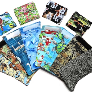Carteira Tri Fold, Quatro Compartimentos, Fecho de Velcro, Porta-moedas com Zíper, Compartimentos para Notas e Cartões de Crédito, Sua Escolha