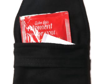 Porta-saquinhos de chá artesanal: porta-saquinhos compacto com fecho seguro, formato ideal para saquinhos de chá grandes.