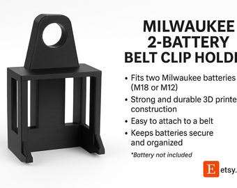 Tactische Milwaukee 2-batterijen riemcliphouder