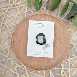 Gorilla pin//cute handmade pin//pin for bags hats//bag accessory//monkey pin //cute enamel pin/cute lapel pin/kawaii pin/shrinky dinks