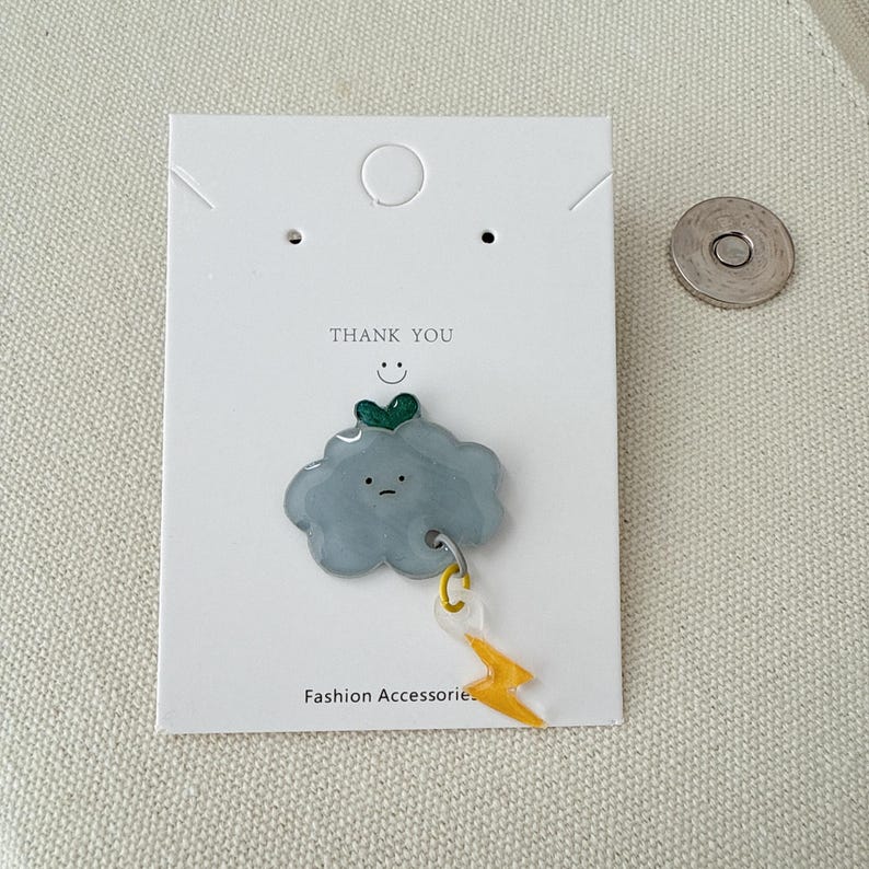 Mini Dream & Mini Moody Pin //white Cloud Pin//cute Handmade Pin//pin ...