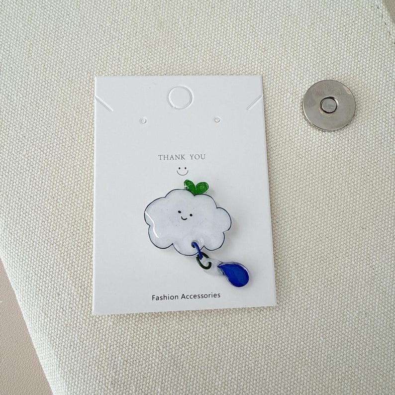 Mini Dream & Mini Moody Pin //white Cloud Pin//cute Handmade Pin//pin ...