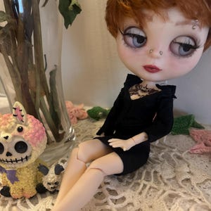 Custom Blythe Doll OOAK, Handmade Dress Included image 4