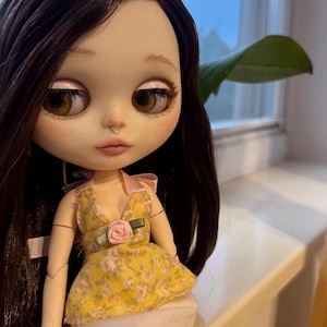Custom Blythe Doll OOAK, Handmade Dress Included image 2