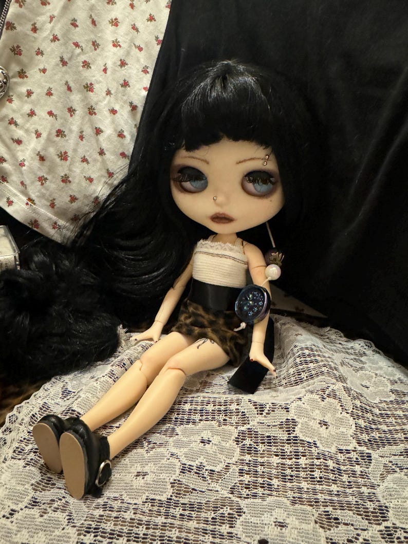 Custom Blythe Doll OOAK, Handmade Dress Included image 5