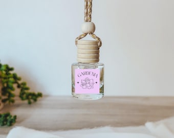 Hawaiian Hanging Flower Car Diffuser – Tropical Car Air Freshener with Pikake Jasmine, Hawaii Christmas Gift, Stocking Stuffer Gift