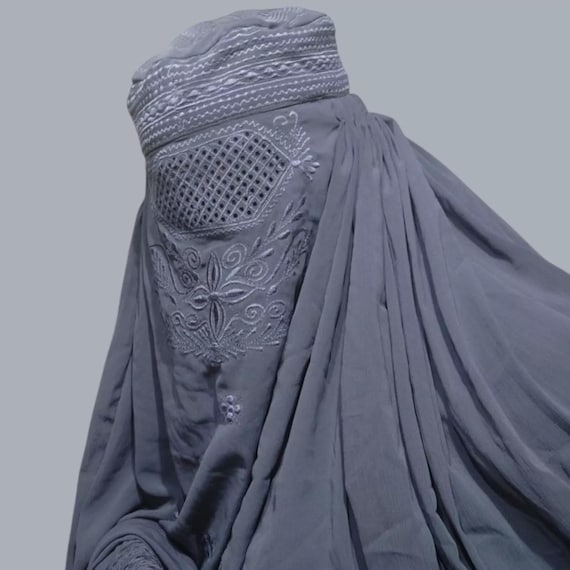 Afghan Topi Burqa Chadri Jilbab Abaya Islamic Veil Kaftan Handmade