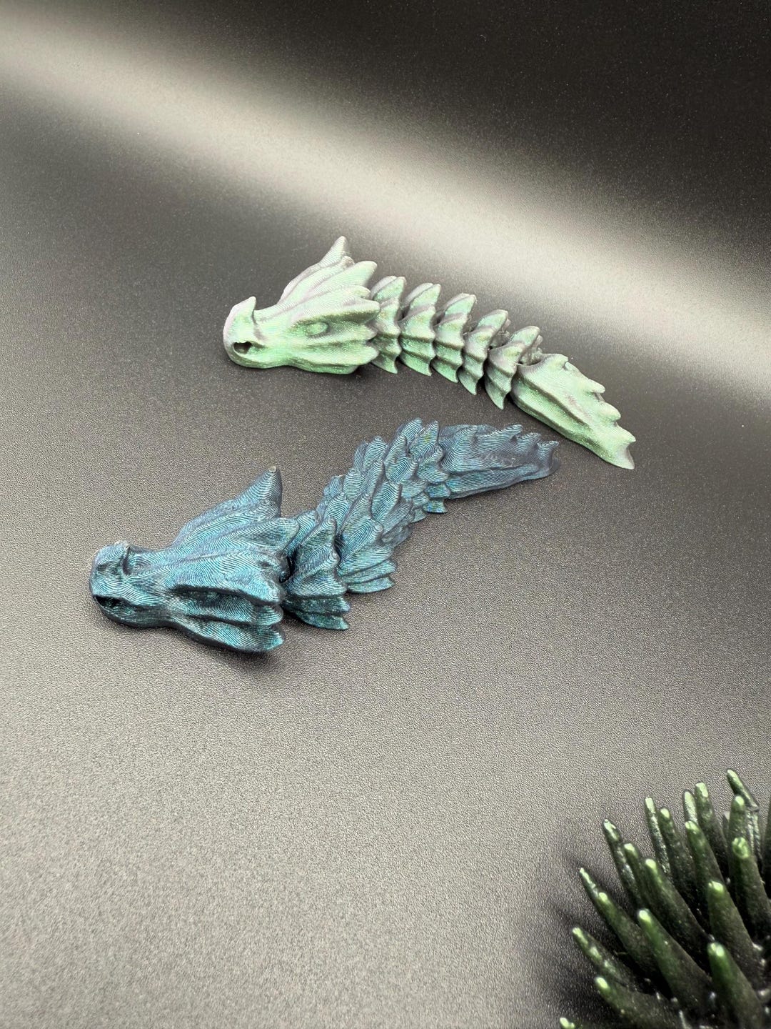 3D Printed Articulated Dragon Fidget Toy: Unique Desk Companion - Etsy