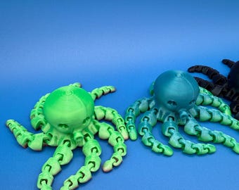 Articulated 3D Printed Octopus – Wiggly, Colorful, and Full of Charm!
