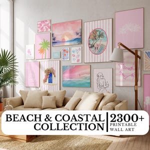 2300+ Coastal Wall Art Prints, Girly Dorm Poster, Beach House Decor, Nautical Posters, Ocean Aesthetic, Sea Themed Art, Dorm wall art set