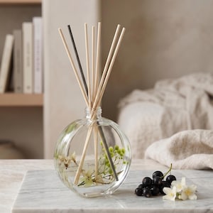 Reed Diffuser, 100ml Botanical Fragrance in Clear Bottle