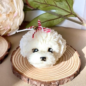Adorable Puppy Head Candle | Handmade Soy Wax Dog Lover Gift
