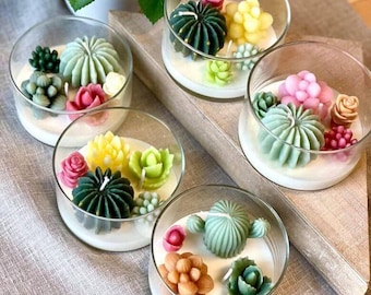 Vela terrario de jardín con un toque de serenidad natural.
