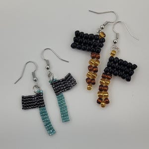 Beaded Axe Earrings - Axe Throwing Earrings