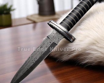 Damascusstalen skinnermes – handgemaakt jacht- en bushcraftmes