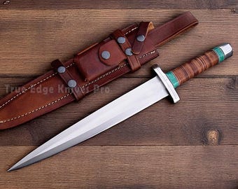 D2 Steel Hunting Bowie Knife – Custom Forged Outdoor Knife for Him