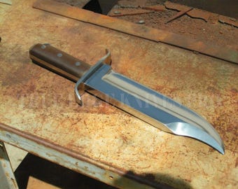 Handmade Hunting Bowie Knife | J2 Steel Blade | Rose Wood Handle | Gift for Hunter | Hunting Knife | Outdoor Gift True Edge Knives Pro