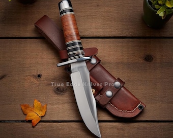 Handmade Skinning Knife – D2 Steel Blade – Hunting Knife – Outdoor and Camping Knife for Knife Collectors