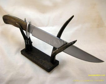 Handmade Hunting Bowie Knife | J2 Steel Blade | Rose Wood Handle | Gift for Hunter | Hunting Knife | Outdoor Gift True Edge Knives Pro
