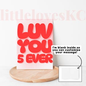 5ever - C'est plus que jamais drôle carte de vœux | Stationnaire | Anniversaire | Anniversaire | Amitié | Juste parce que | Saint-Valentin